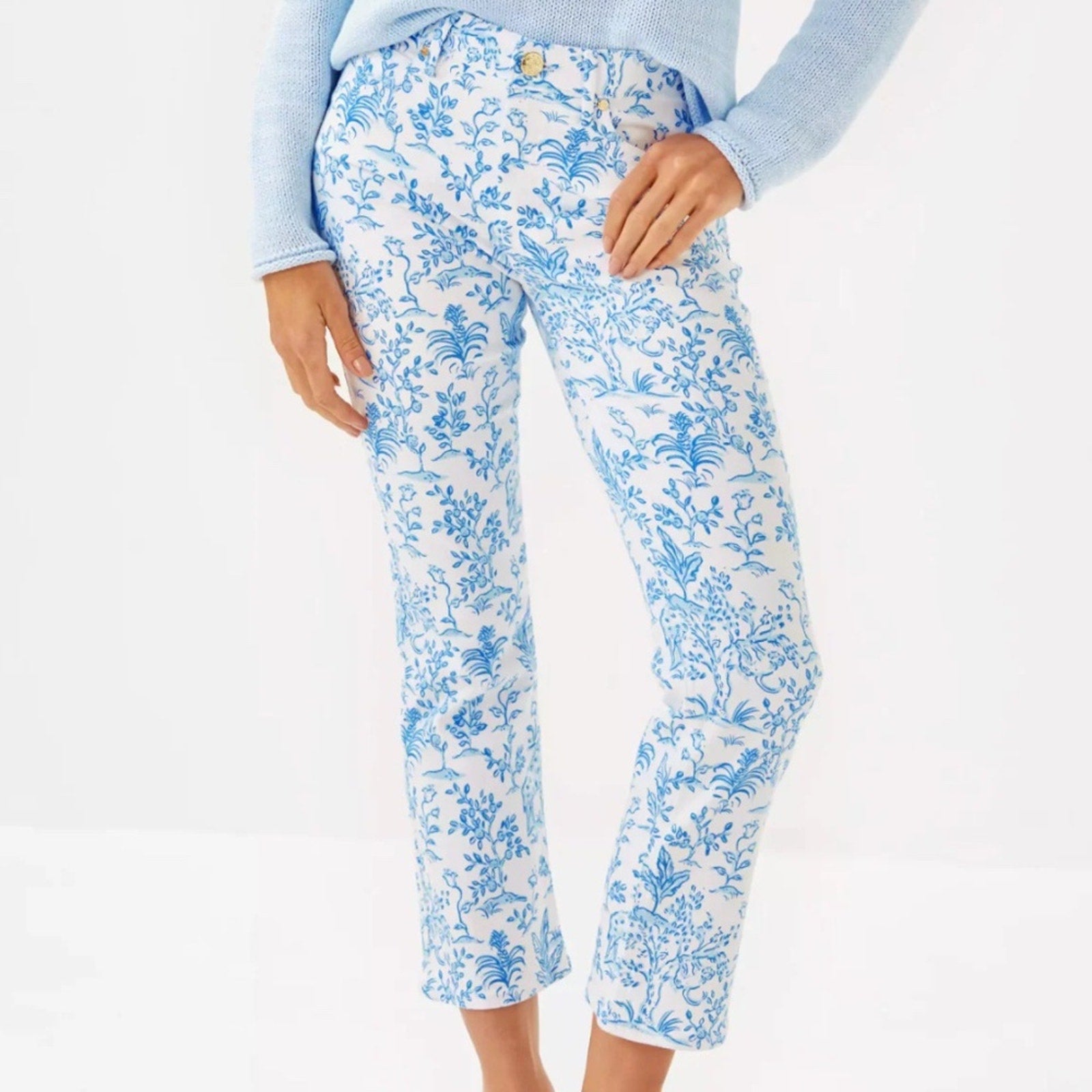 Lilly Pulitzer | Annet High Rise Crop Flare Jean - size 8