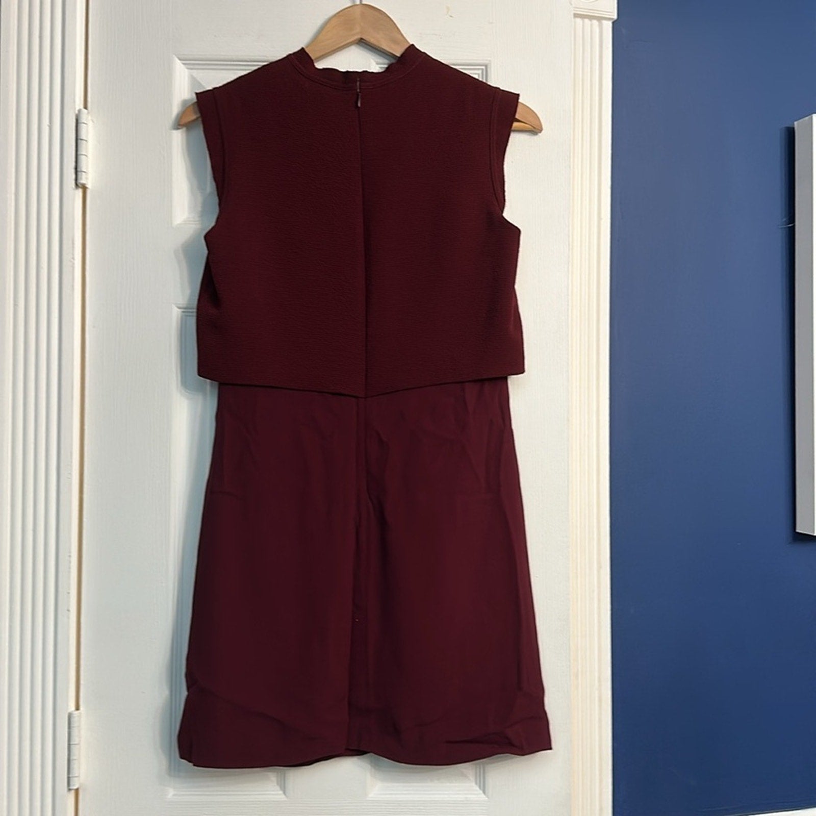 Sandro burgundy sleeveless dress - size 1
