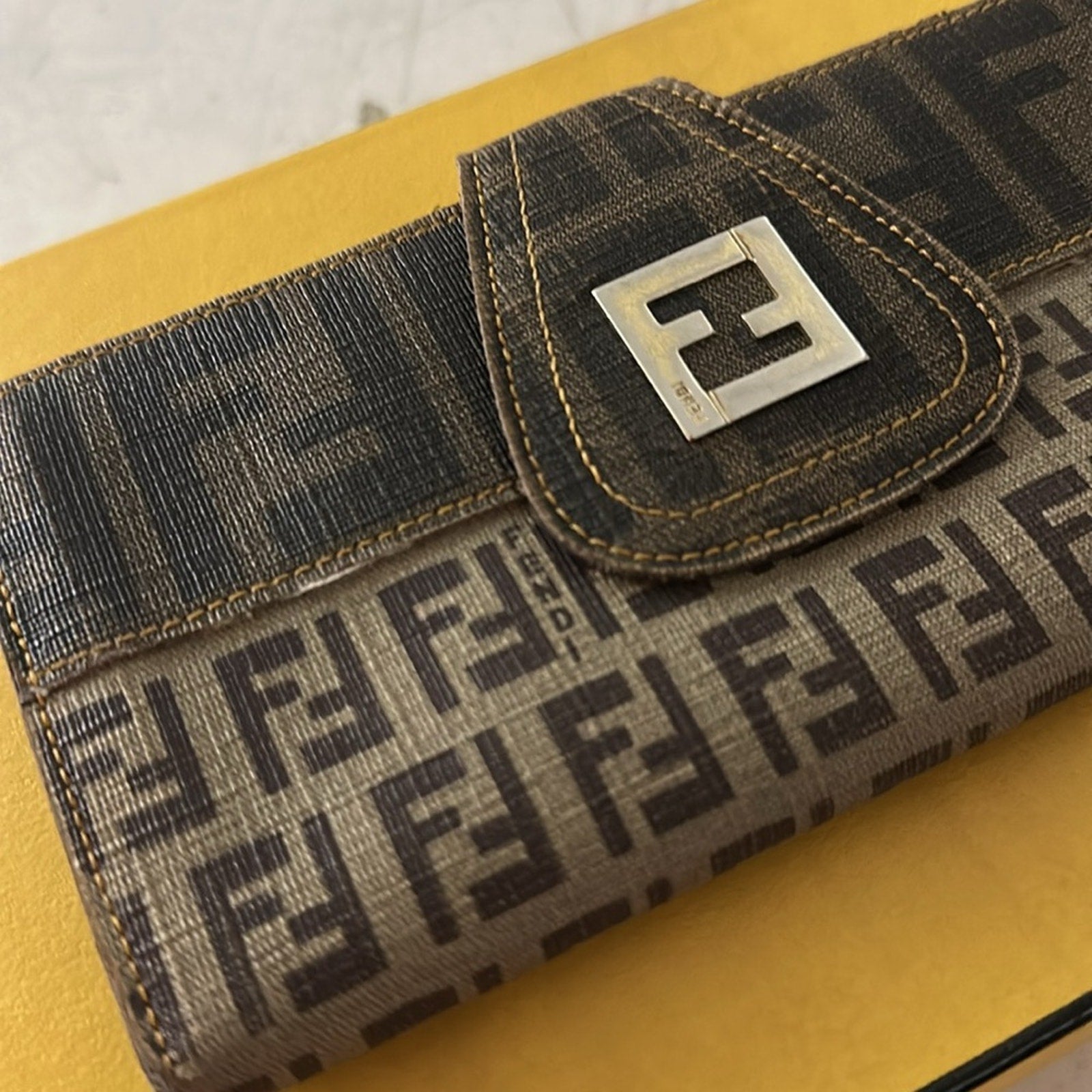 FENDI Zucca Canvas Wallet