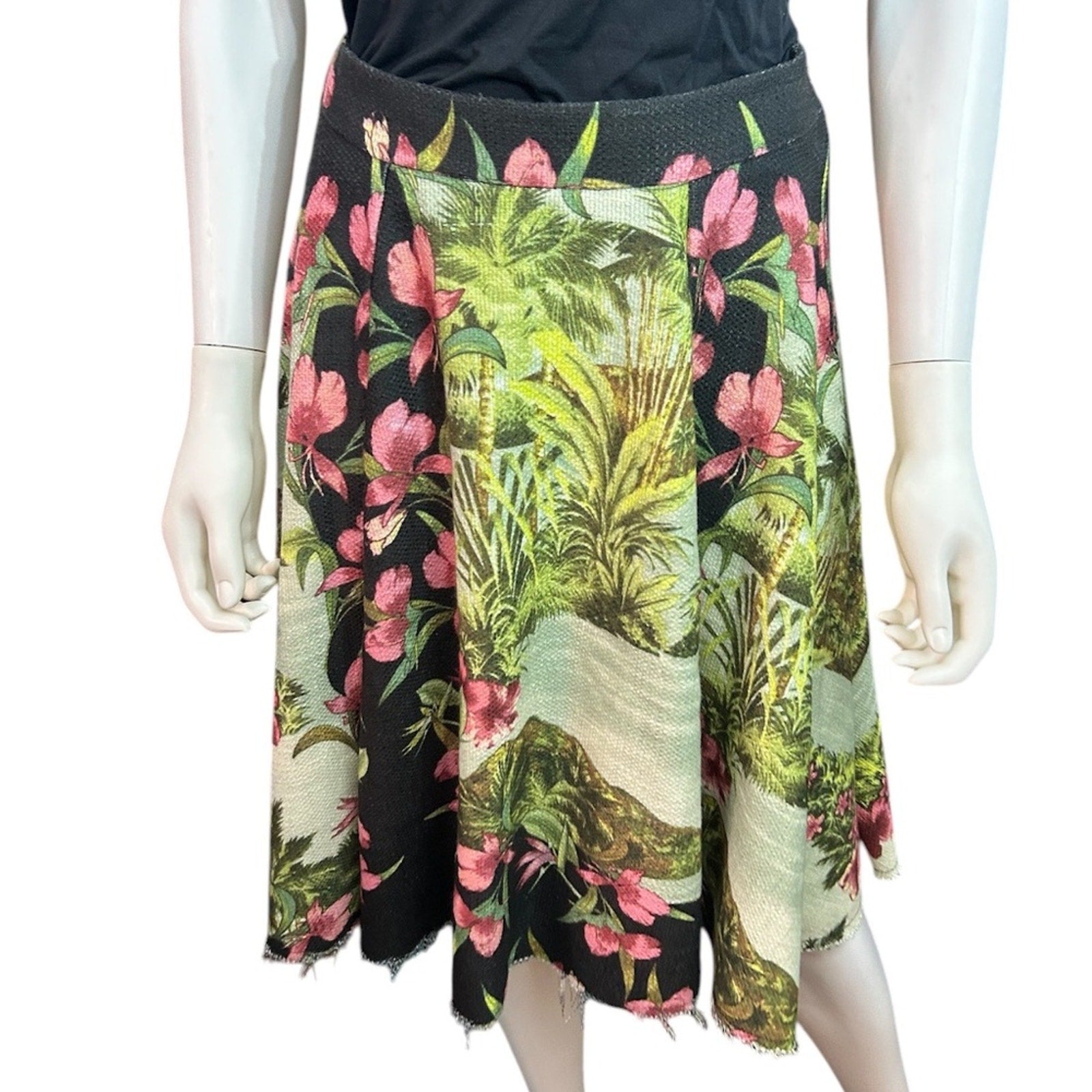 Farm Rio vintage tropical midi skirt - size M