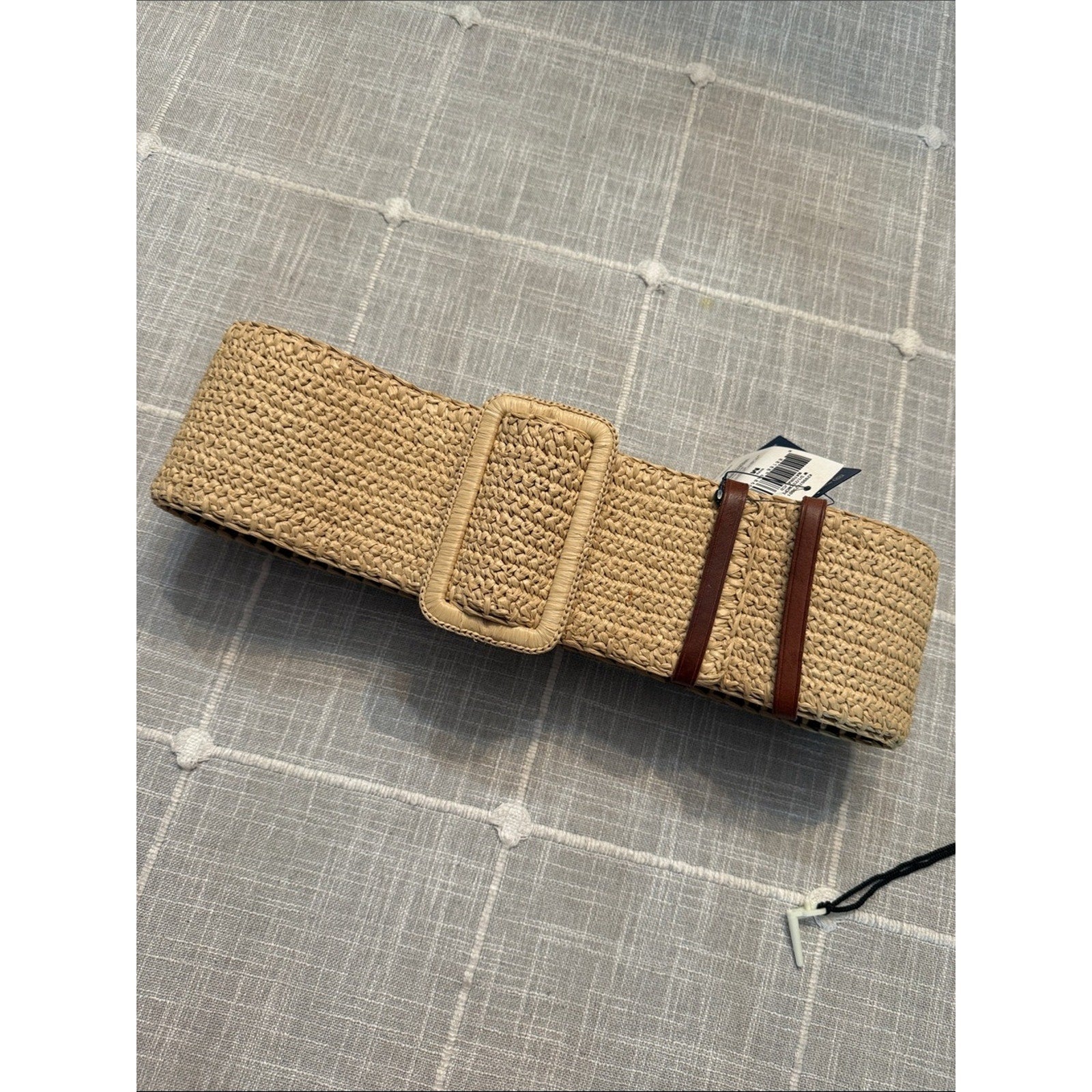 NWT Polo Ralph Lauren Raffia Reversible Belt - M 🌟