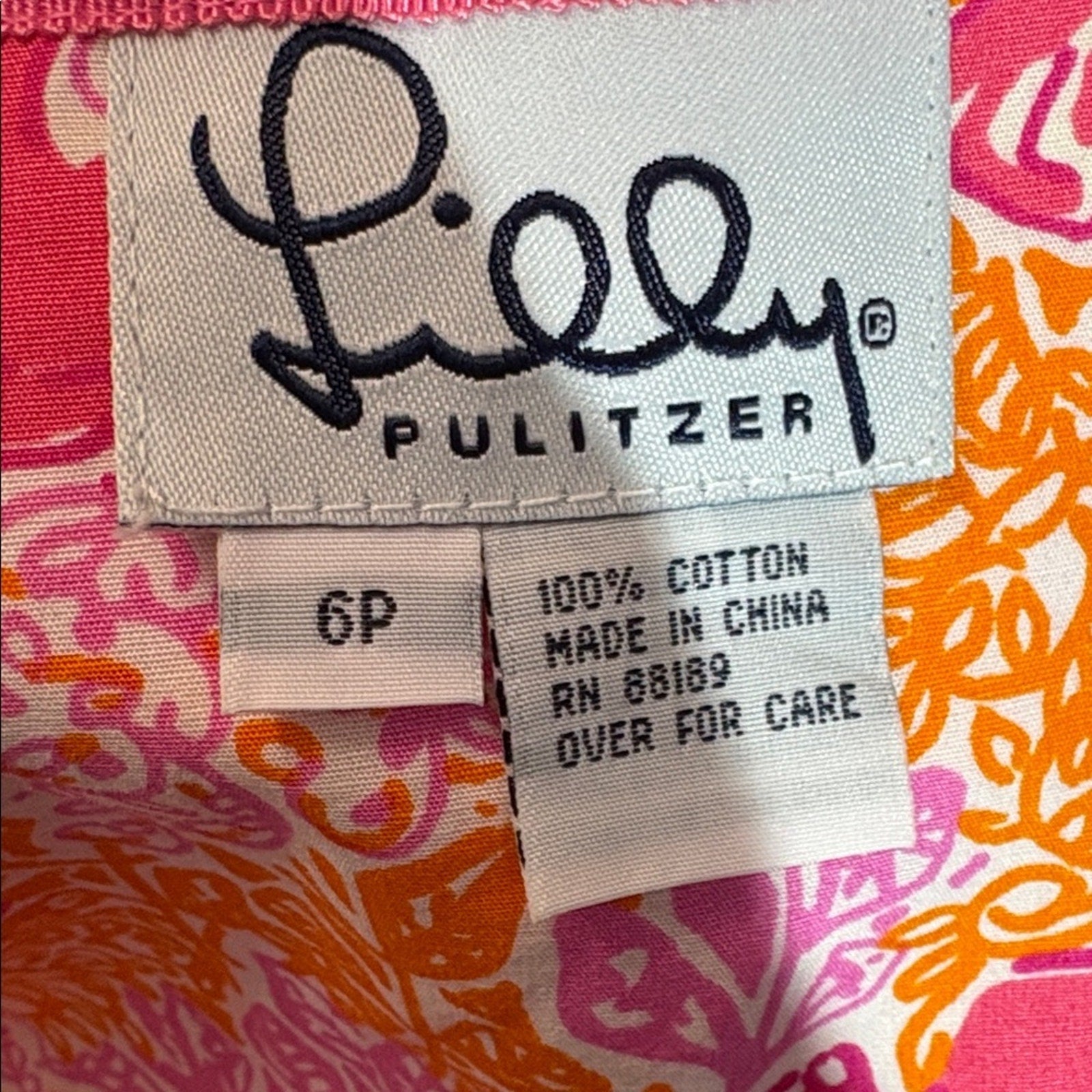 Vintage White Label Lilly Pulitzer Reversible Wrap Skirt - 6P