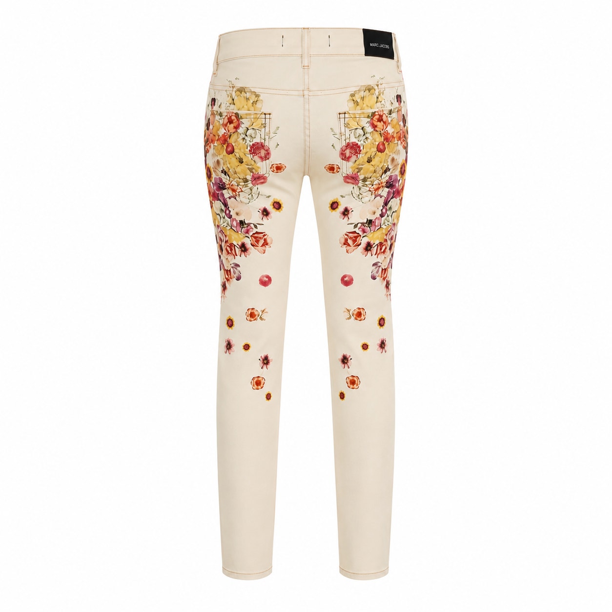 Just Cavalli Floral Straight Leg Embroidered Jeans - 27