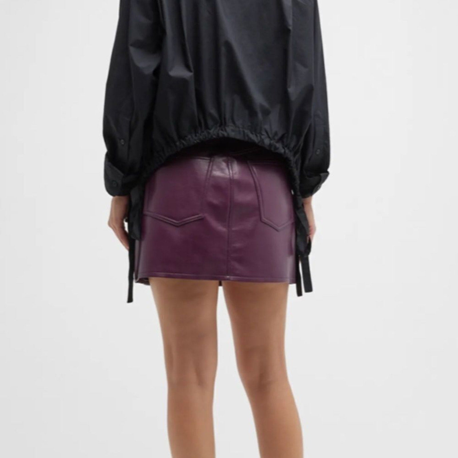 NWT Citizens Of Humanity Beatnik Recycled Leather Mini Skirt - size 32