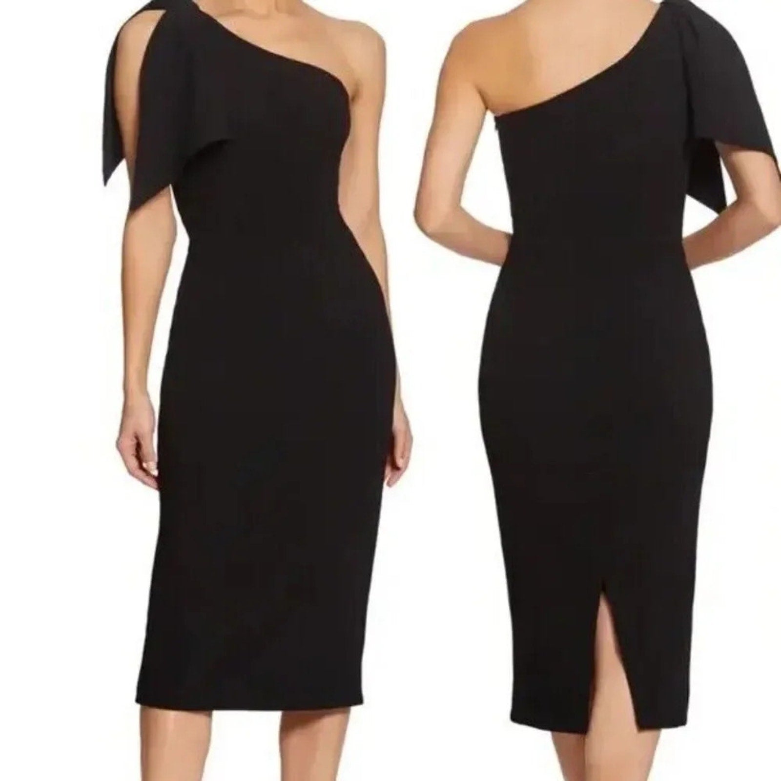 NEW Dress The Population Tiffany One Shoulder Midi Dress - size Large