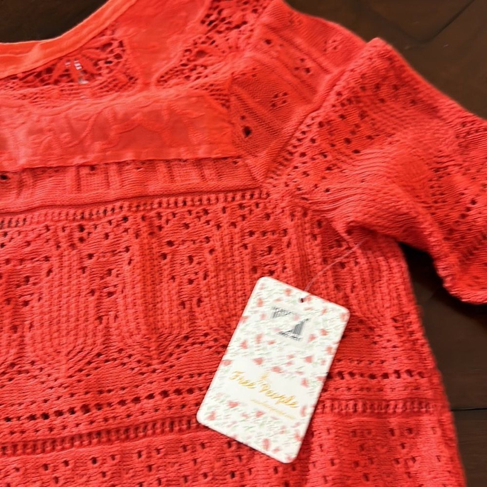 NWT Free People Once Upon a Time Lace Top - size XS