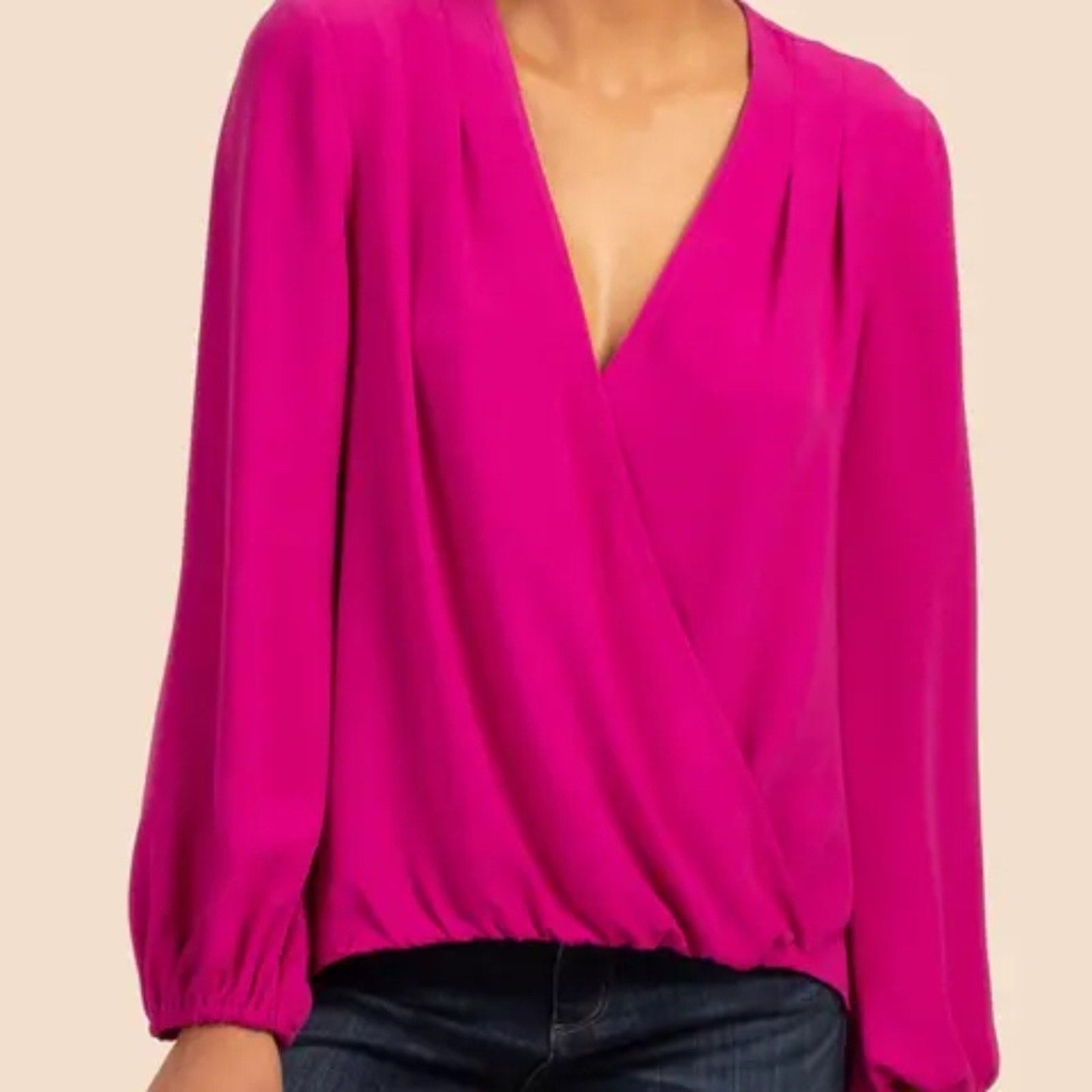 Trina Turk Bask Faux Wrap Top - size small
