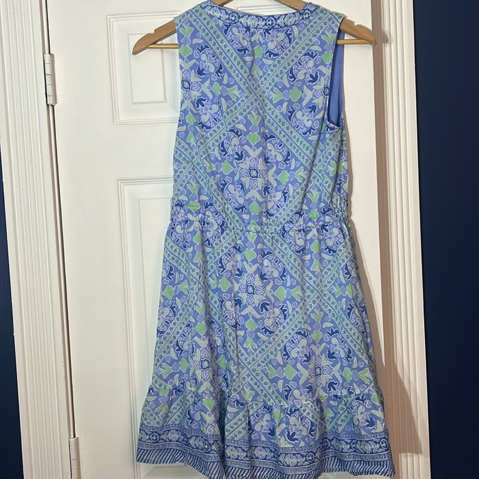 Vineyard Vines Scarf Print Tie Waist Dress - size small