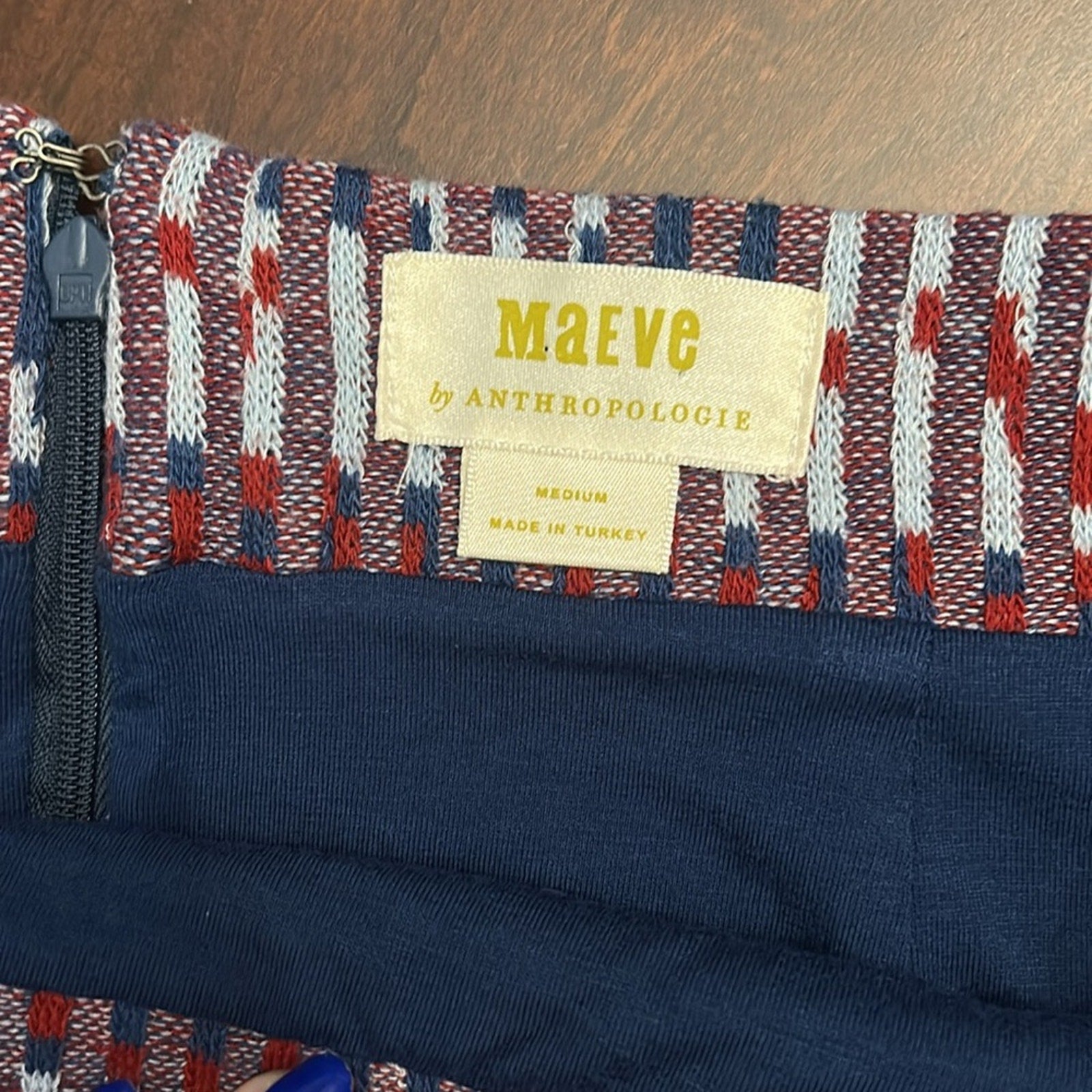 Maeve Anthropologie Carolina faux wrap skirt - size M