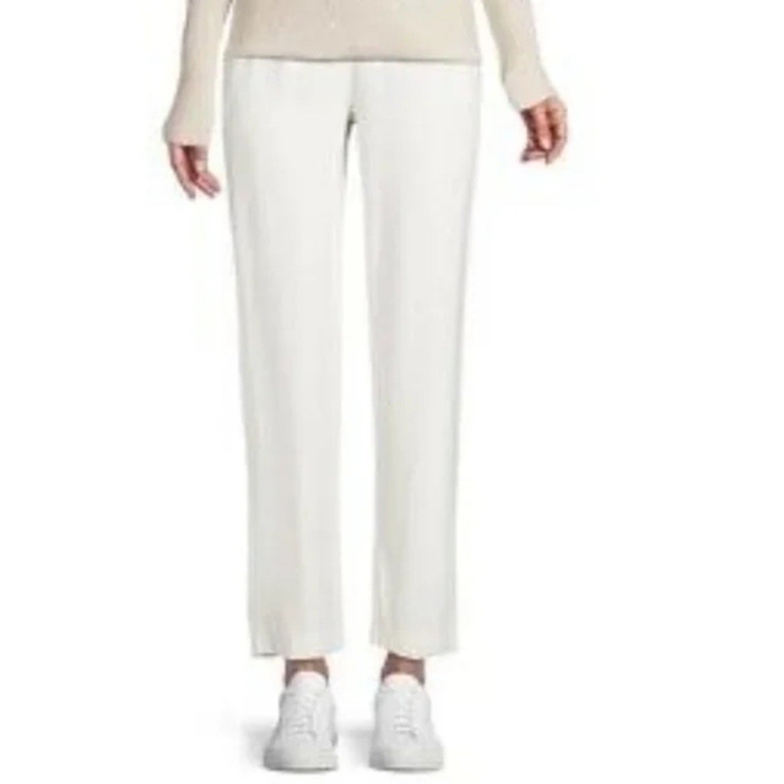 NEW Lilly Pulitzer Alaura Pull On Elastic Waist Pants in Coconut  -  Size Large