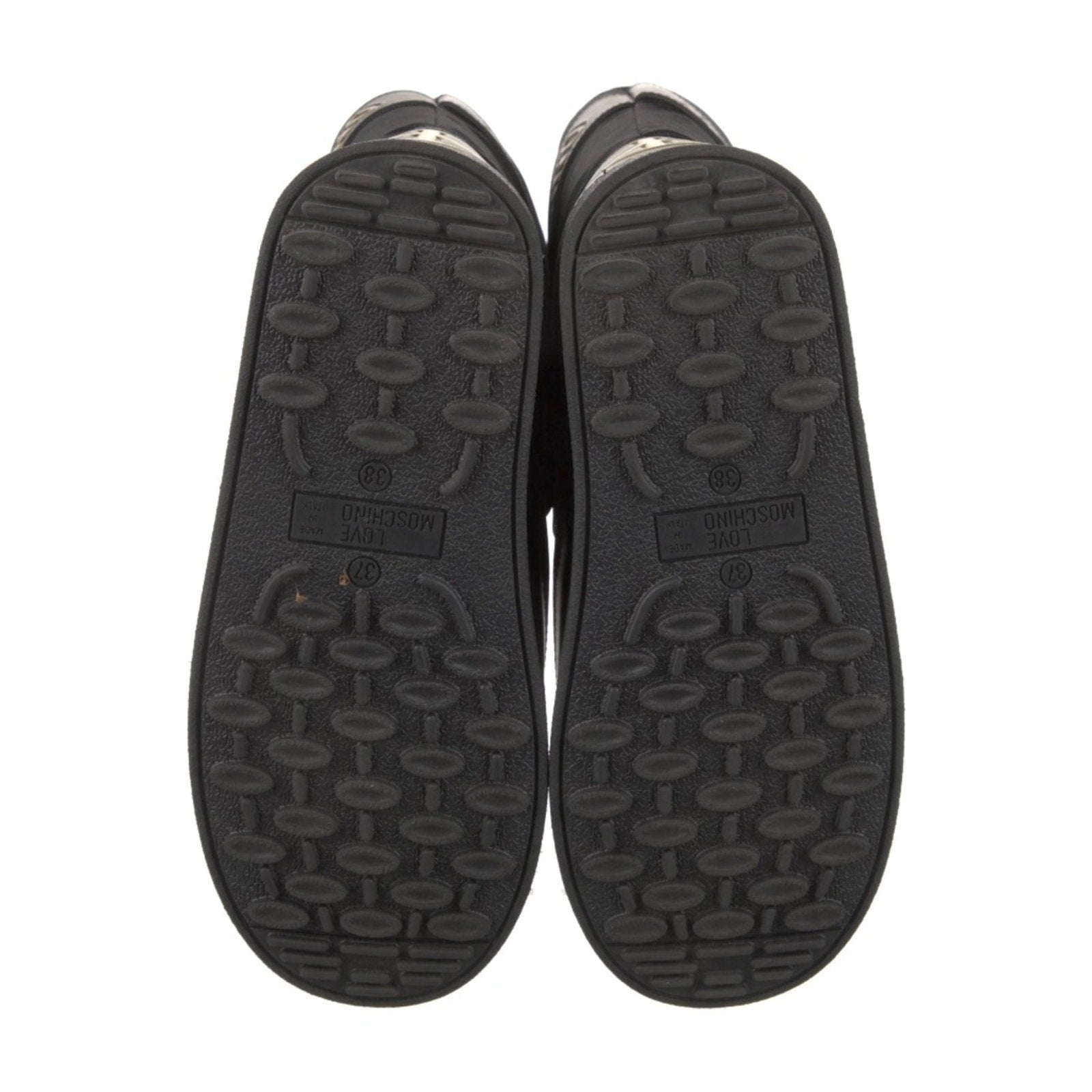 Moschino Logo-Print Snow Boots - Black - size 37 (US 8)