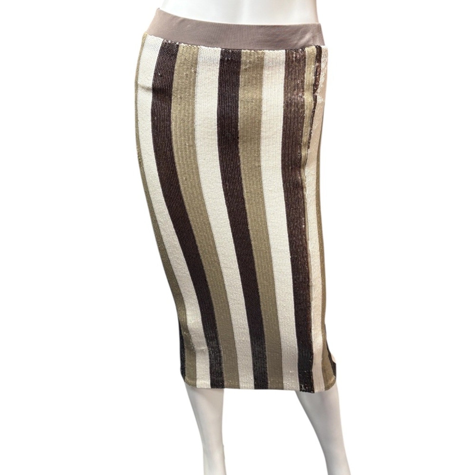 NWT Le Superbe Liza Skirt Beach Stripe - S