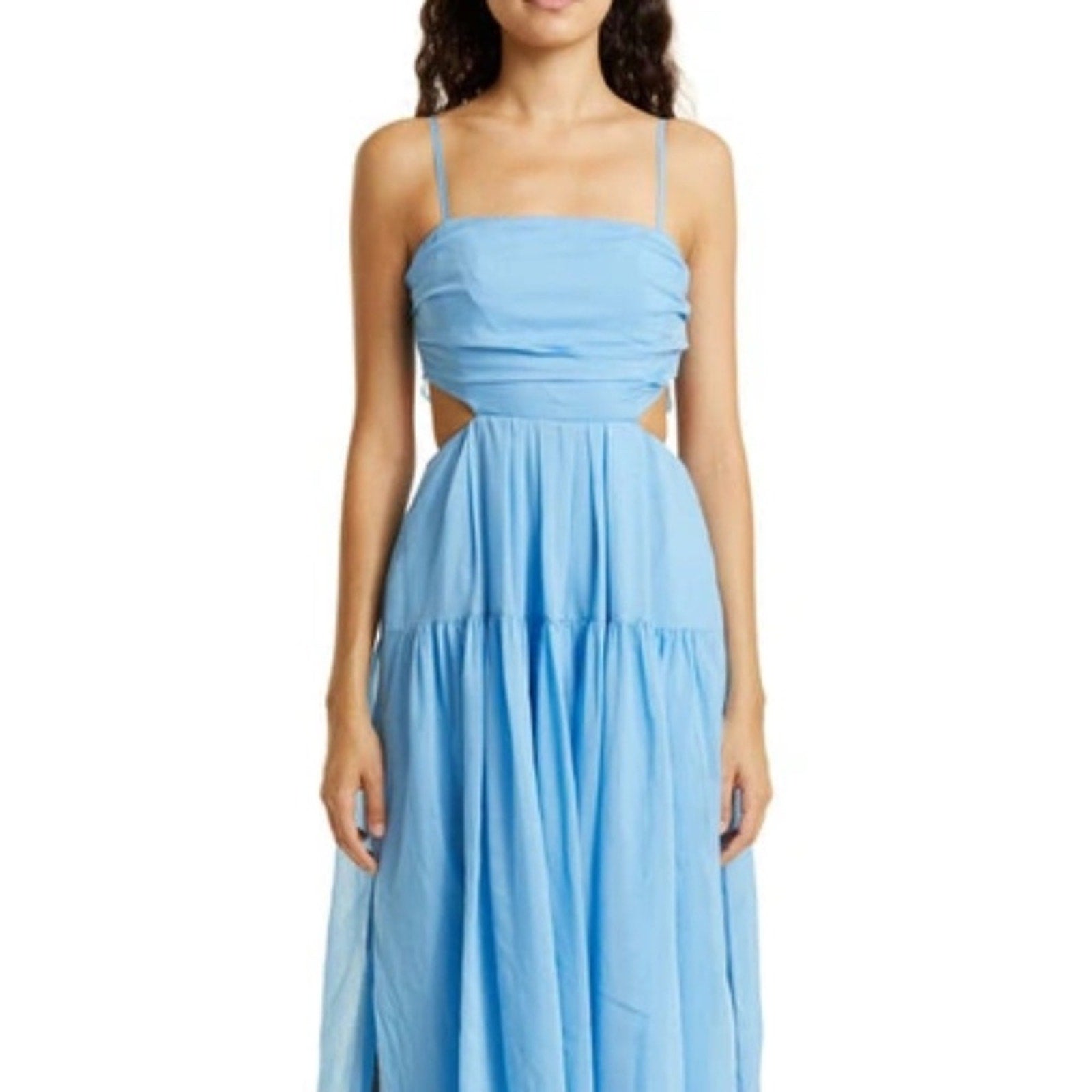 REBECCA TAYLOR Monarch Fleur Cutout Maxi Dress - size 8