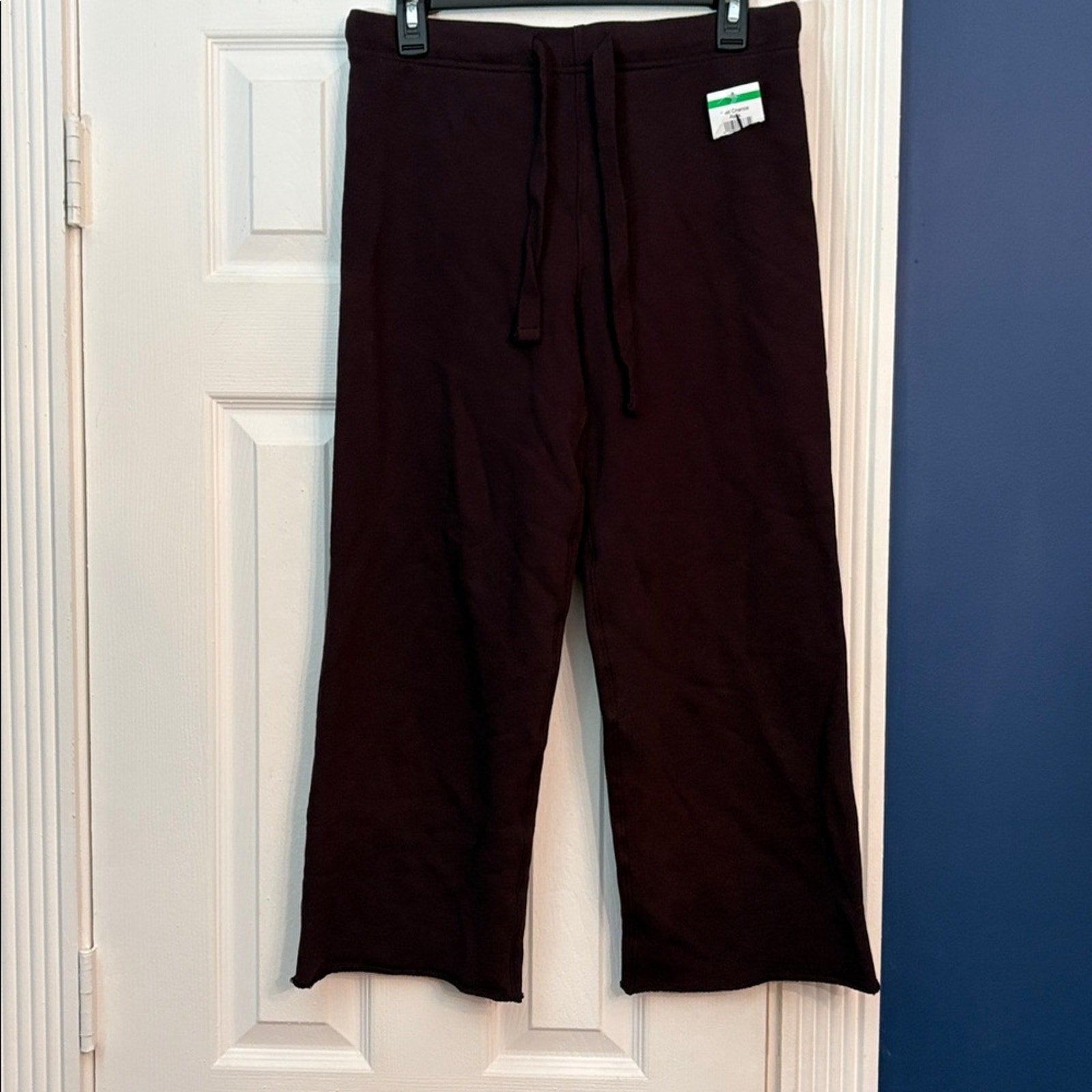 FRANK & EILEEN TEE LAB CATHERINE FAVORITE WIDE LEG CROP SWEATPANTS -size XS