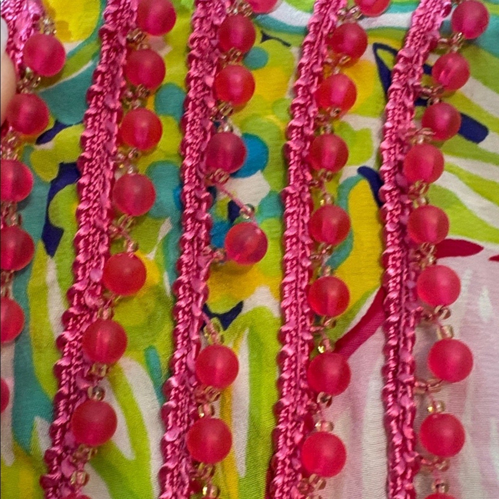 Lilly Pulitzer Adaleesa Silk Short Caftan Land Escape tunic top - size S/M