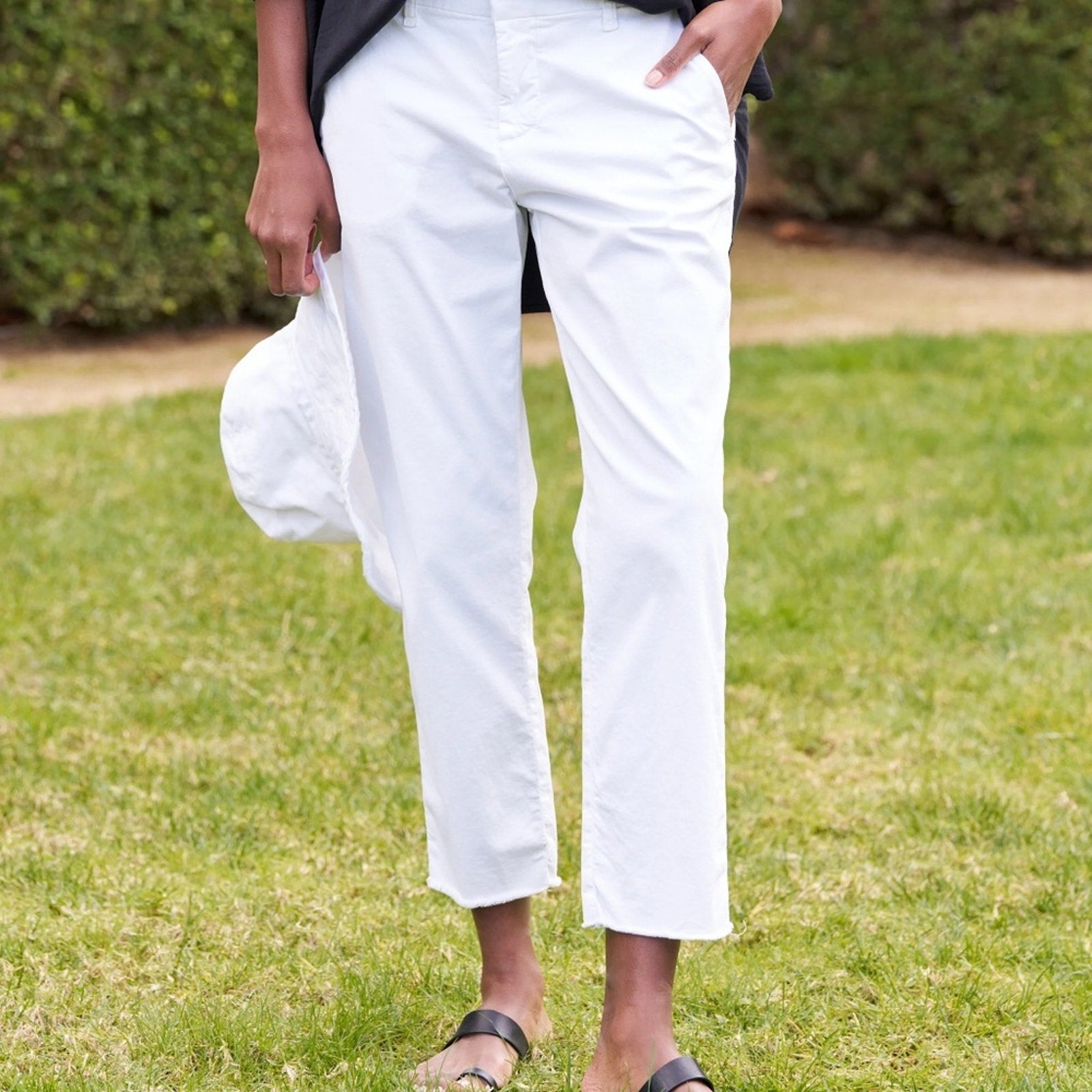 Frank & Eileen - Wicklow The Italian Chino in White - size 4