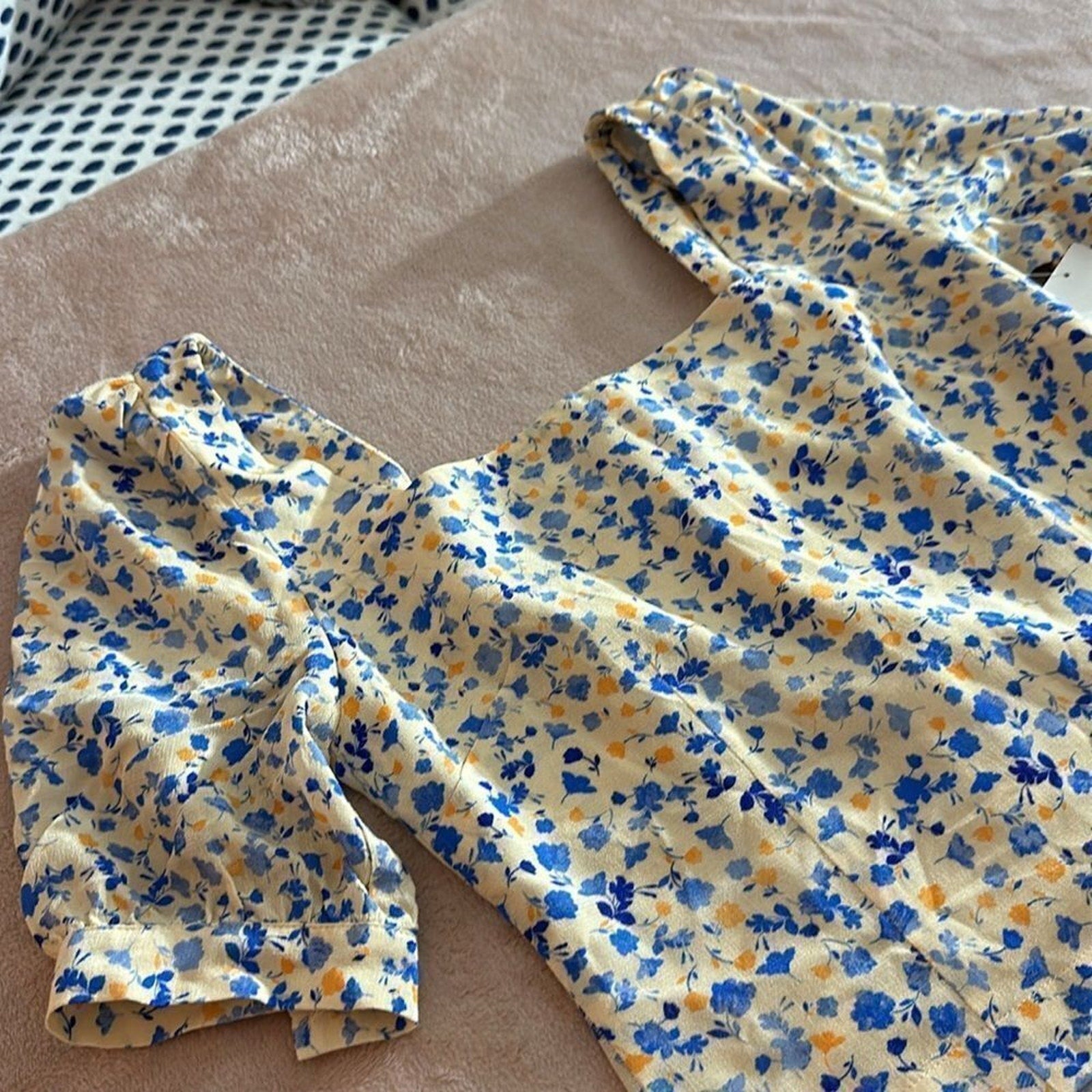 NEW Favorite Daughter The One That Got Away Floral Square Neck Blouse - size XS