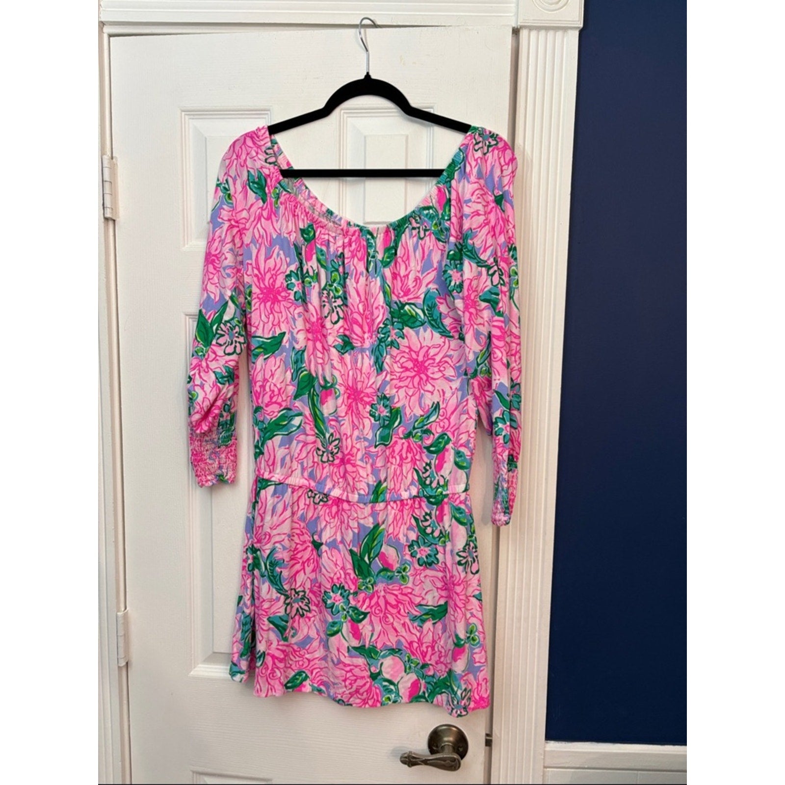 Lilly Pulitzer Lana Skort Romper in Pink Blossom Try Your Zest - M