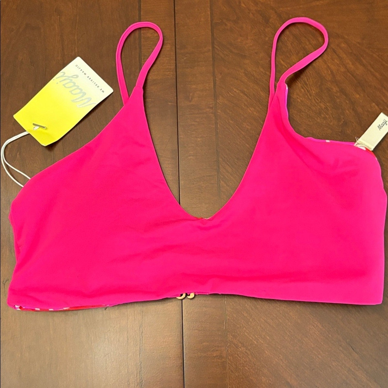 NWT Maaji Dragon Fruit Liberty Sporty Bralette Bikini Top - size XL