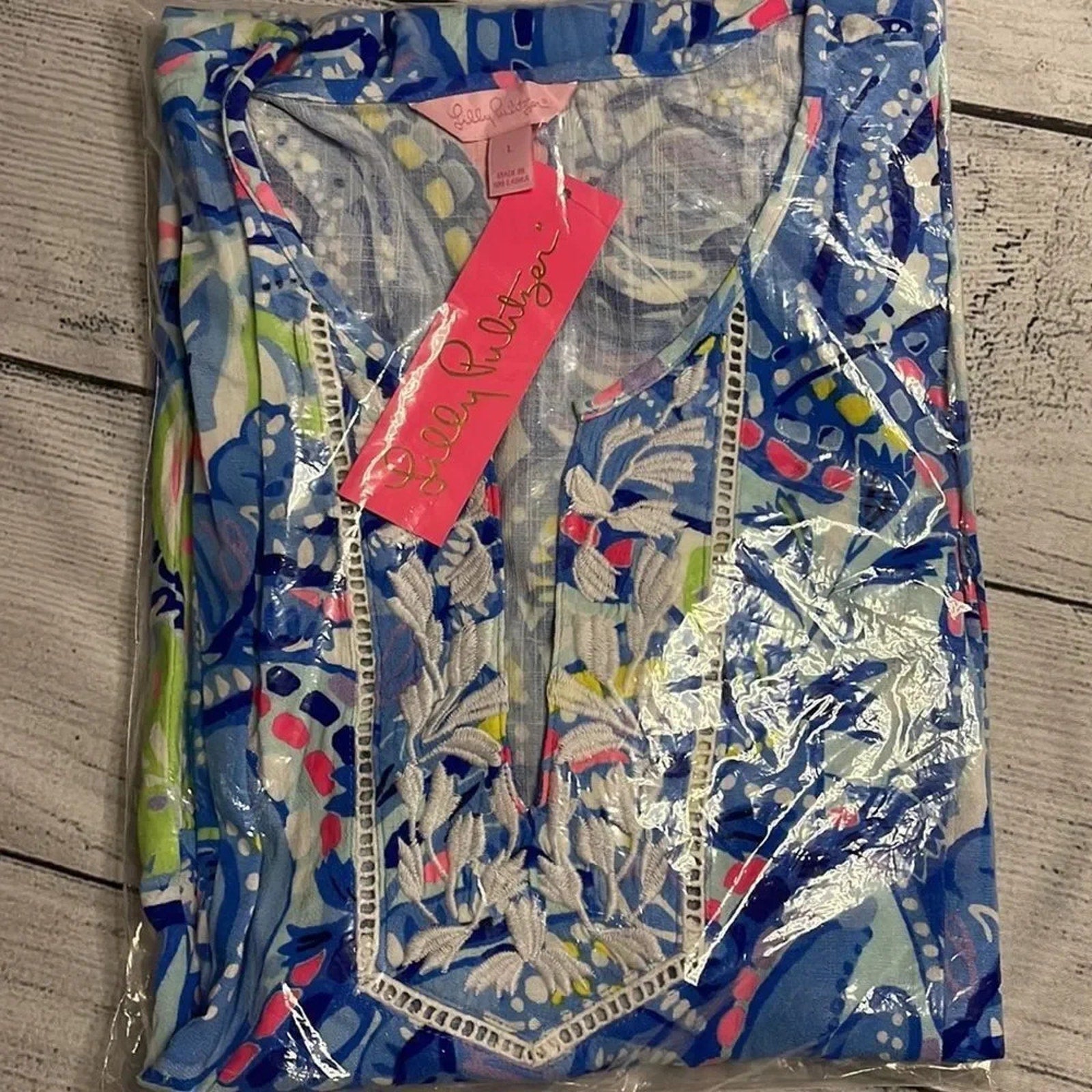 NWT Lilly Pulitzer Lyndsea Tunic Blue Peri Pinch - SIZE XXS