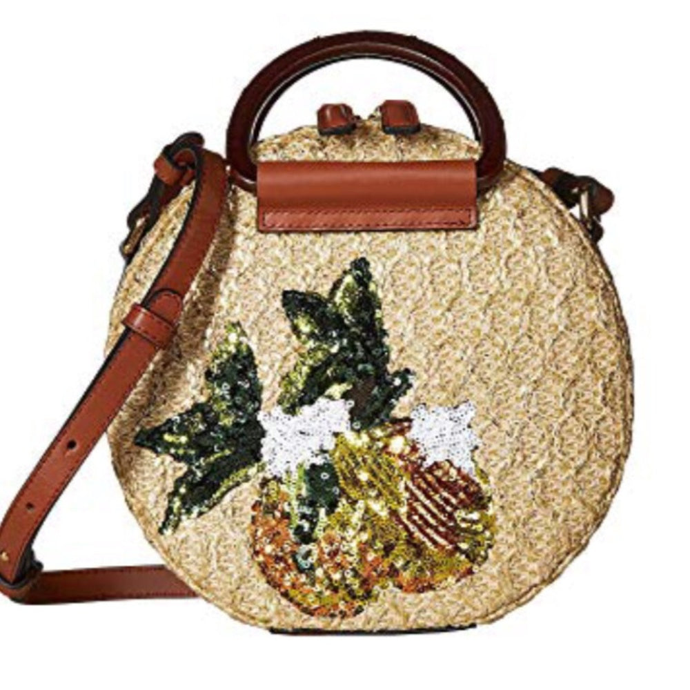 KURT GEIGER LONDON Harriet Round Pineapple Sequinned Cross Bag 🌟 - Image 1