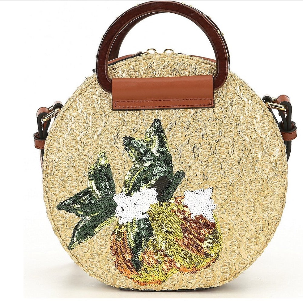 KURT GEIGER LONDON Harriet Round Pineapple Sequinned Cross Bag 🌟 - Image 3
