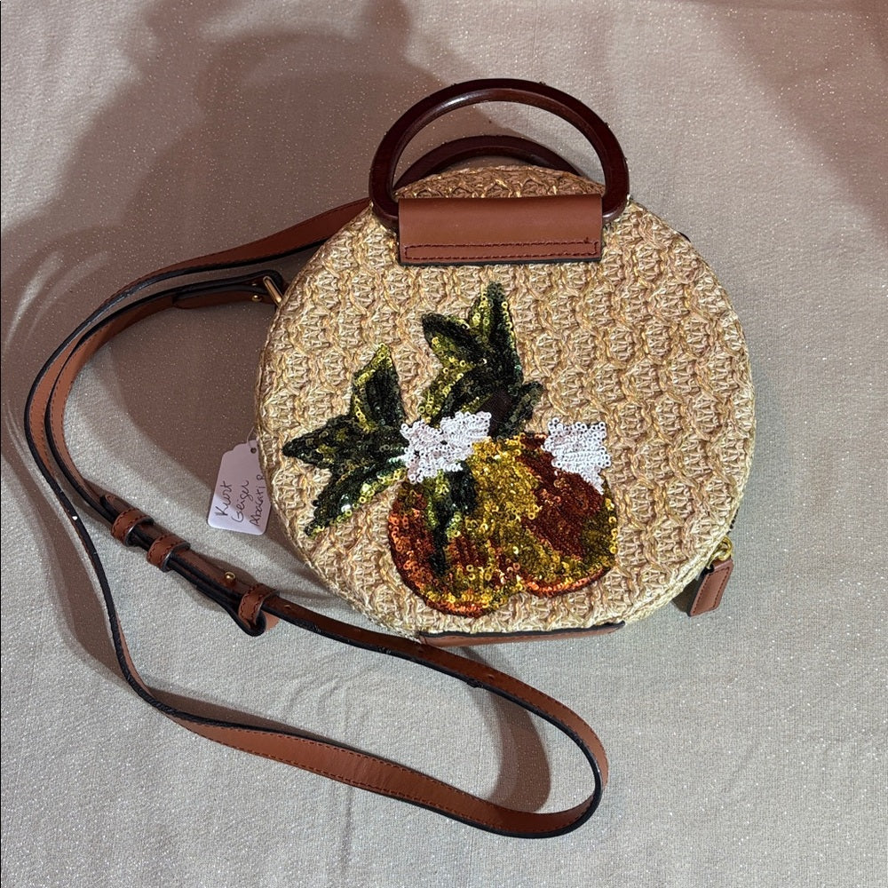 KURT GEIGER LONDON Harriet Round Pineapple Sequinned Cross Bag 🌟 - Image 7