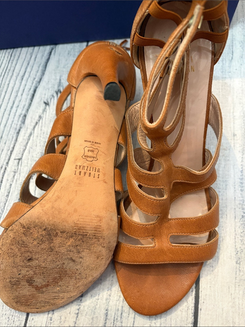 Stuart Weitzman Outing Camel Vecchio Nappa Heel - size 9.5 M 🌟 - Image 5