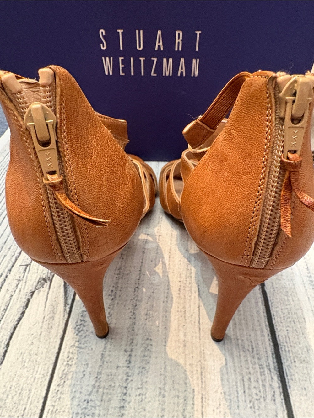 Stuart Weitzman Outing Camel Vecchio Nappa Heel - size 9.5 M 🌟 - Image 6