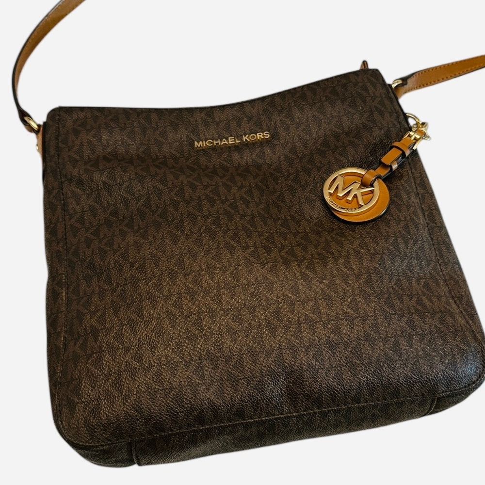 Michael Kors Women's Coated Canvas PVC Logo Messenger Bag 🌟 - Image 2