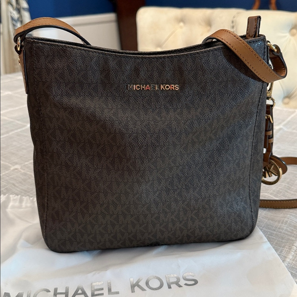 Michael Kors Women's Coated Canvas PVC Logo Messenger Bag 🌟 - Image 4