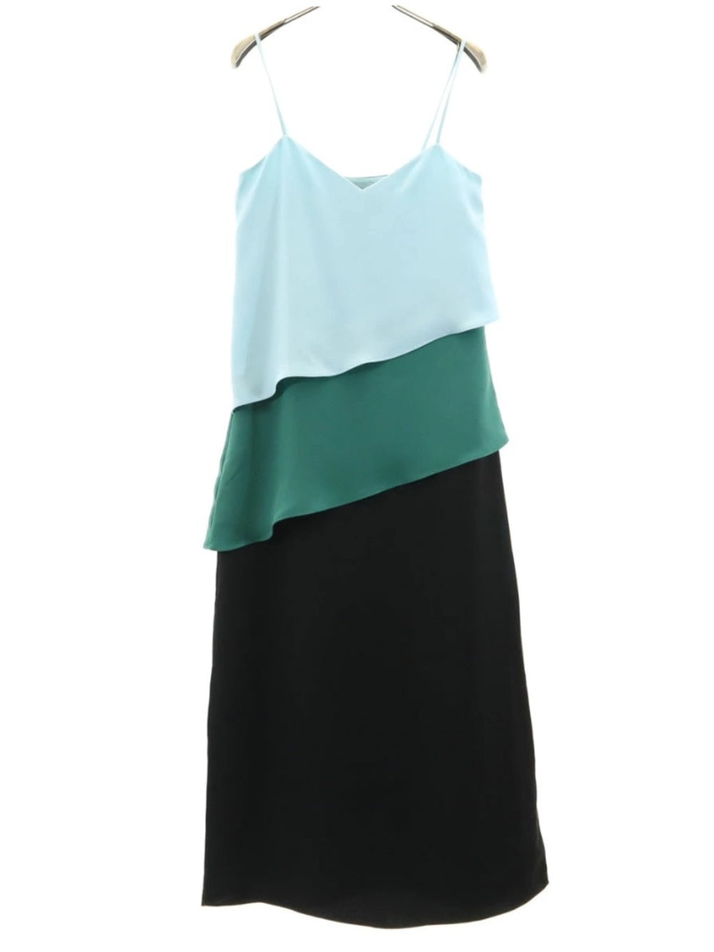Armani Exchange Women's Black asymmetrical tiered slip - size 4 - NWT 🌟 - Image 3