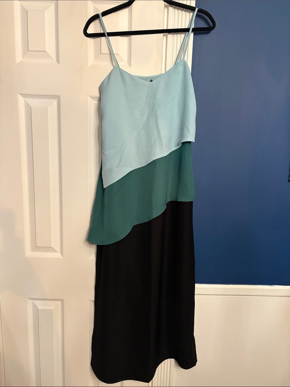 Armani Exchange Women's Black asymmetrical tiered slip - size 4 - NWT 🌟 - Image 6