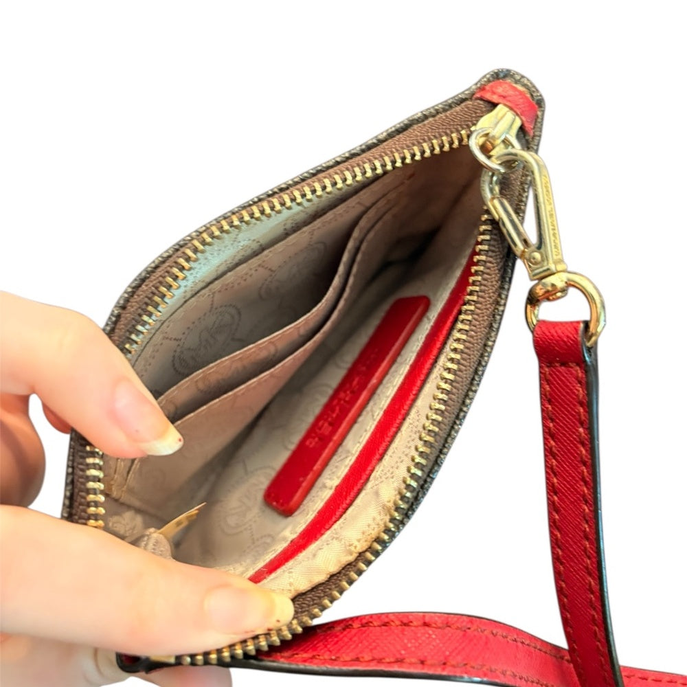 Micheal Kors Jet Set Red Wristlet - Image 2