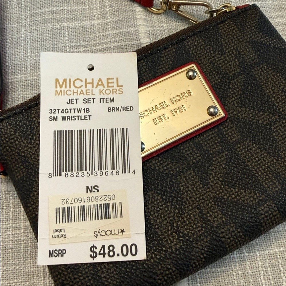 Micheal Kors Jet Set Red Wristlet - Image 5