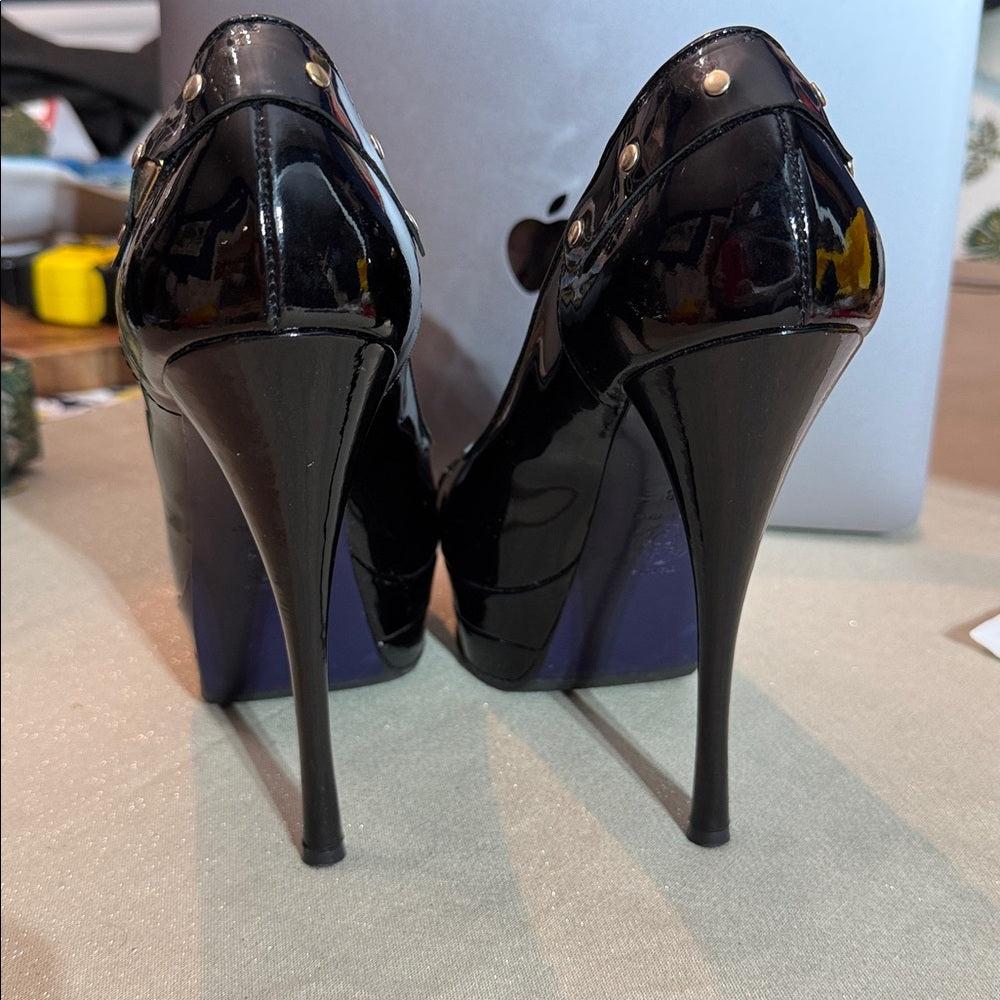 Versace Patent Leather Pumps Black - 38 (US 8) 🌟 - Image 7