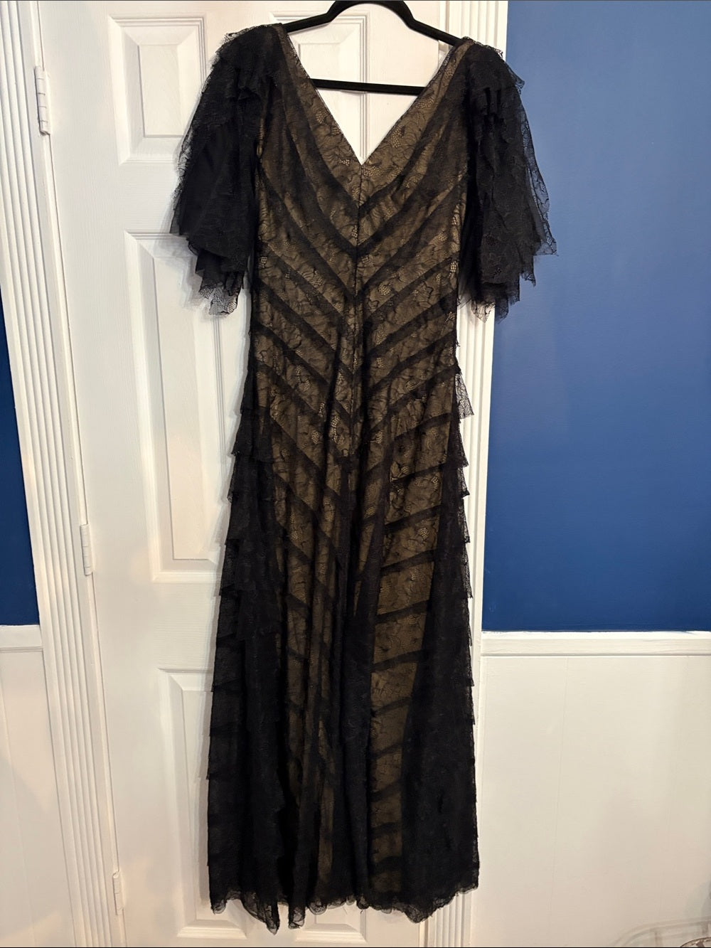 Tadashi Shoji Chantly Hand Cut Lace Tiered Formal Dress - size 2 🌟 - Image 4