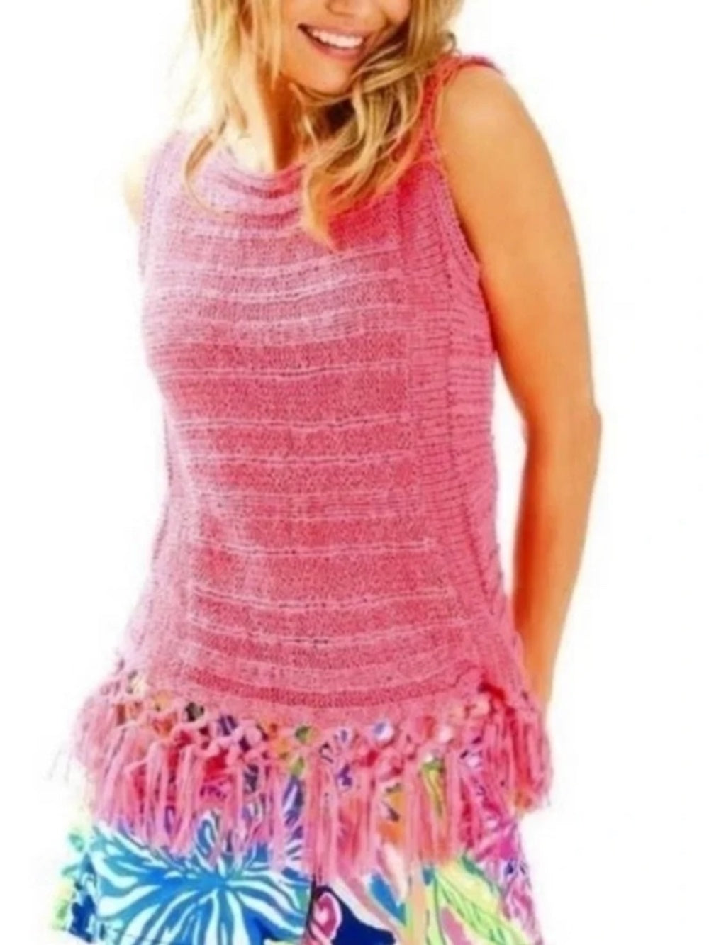 Lilly Pulitzer Luca Crotchet Top - L - Image 2