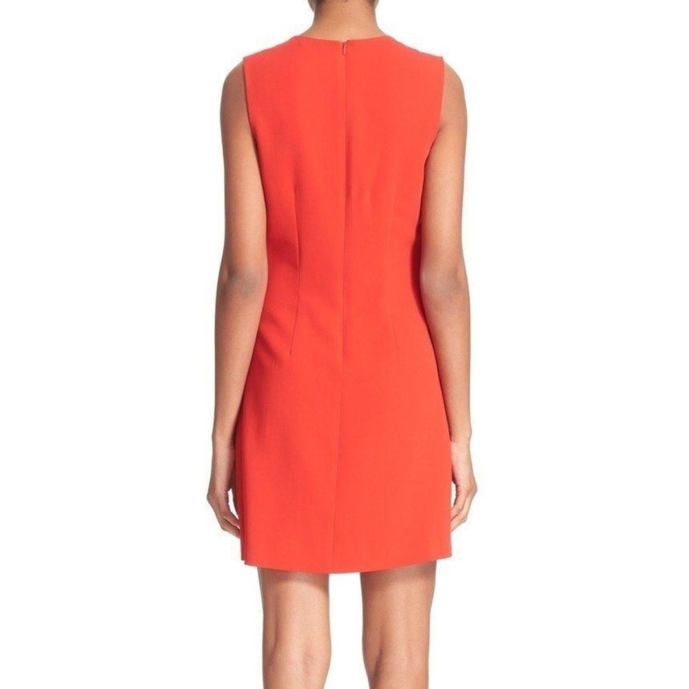 A.L.C Clarence Sleeveless Ruffle Dress in Tomato Red - size 0 - Image 6