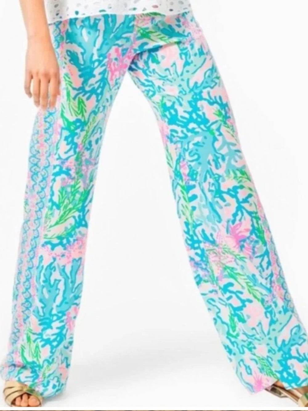 Lilly Pulitzer Bal Harbour Palazzo Pants - L - Image 2