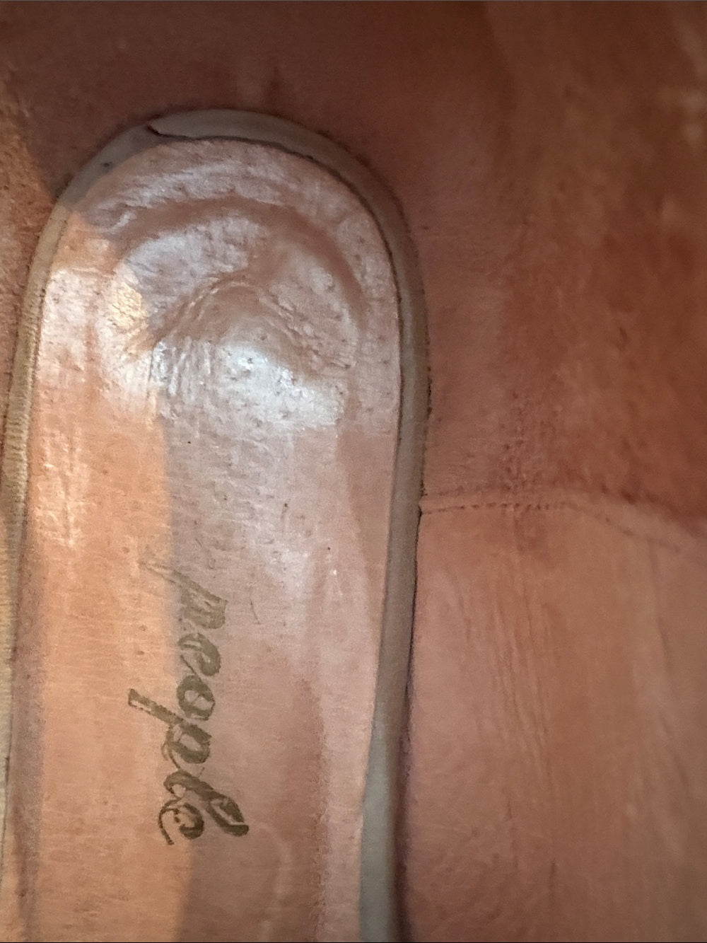Free People Royale Flats Tan Taupe Cutout Leather Pointed Toe - size 36 🌟 - Image 6