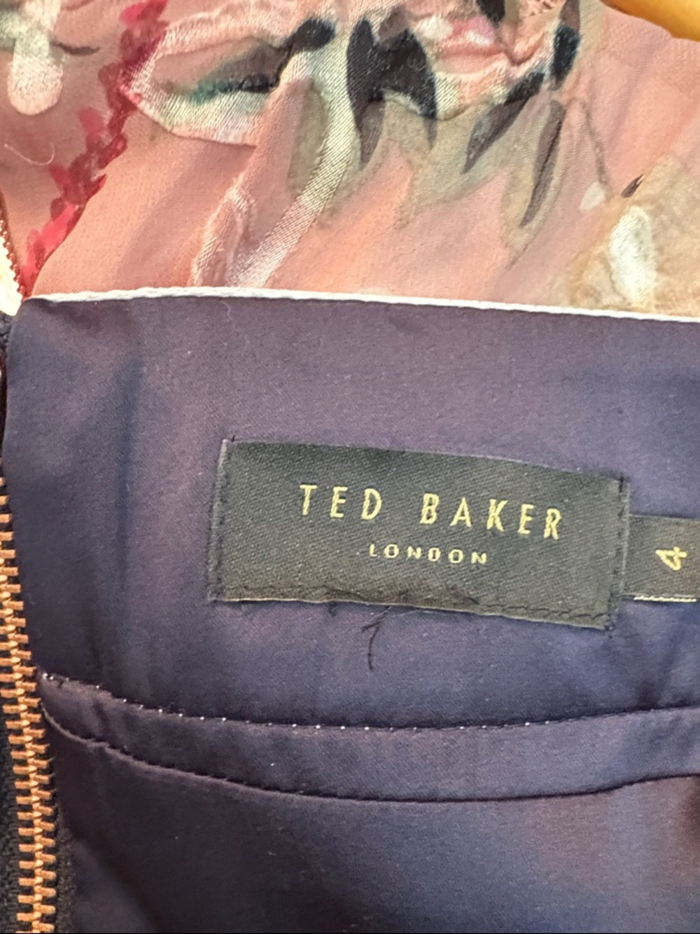 Ted Baker London Kahmen Strappy Midi Dress - Navy - size 4 (US size 10) - Image 6