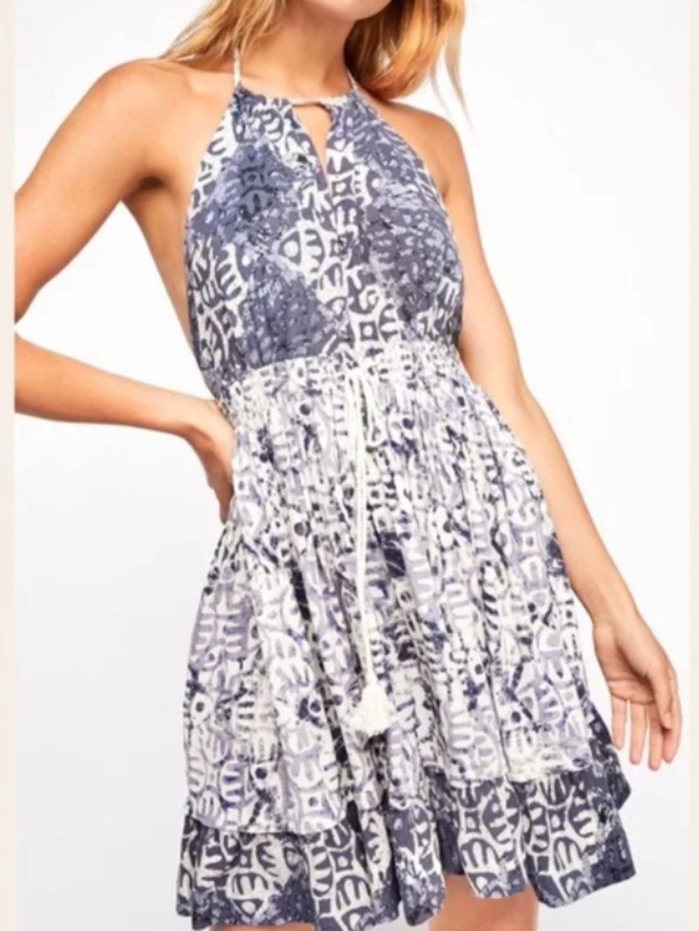 Free People Backless Halter Beach Dress - L 🌟 - Image 1