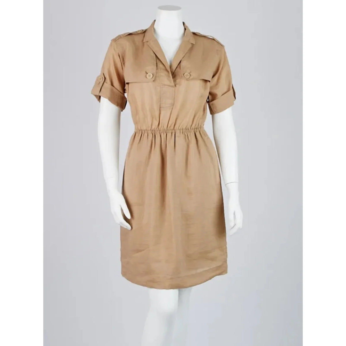 Burberry Brit Ramie Shirt Dress - 2 - Image 2