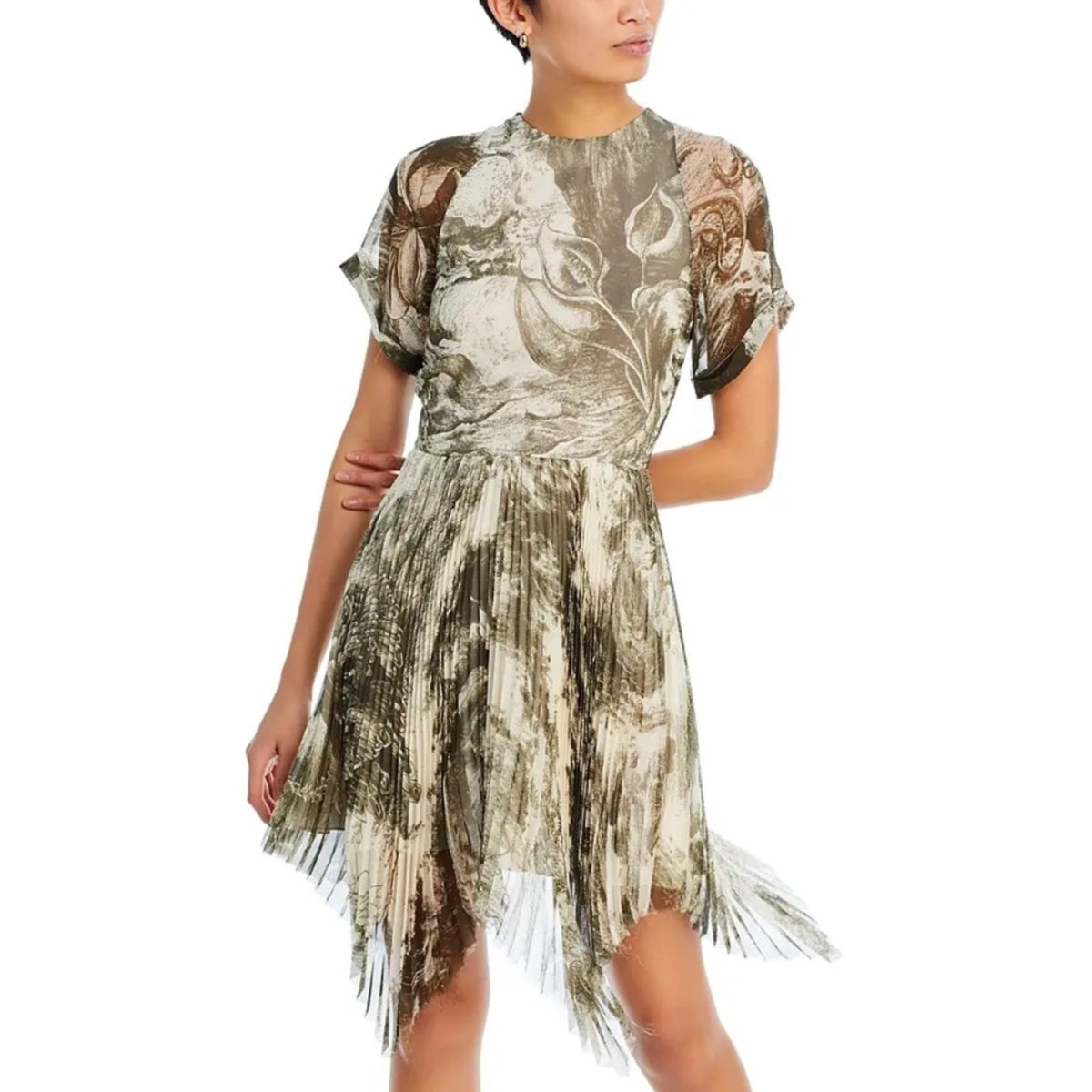 Nina Rayer x Jason Wu Oceanscape Printed Mini Dress - 6 - Image 1