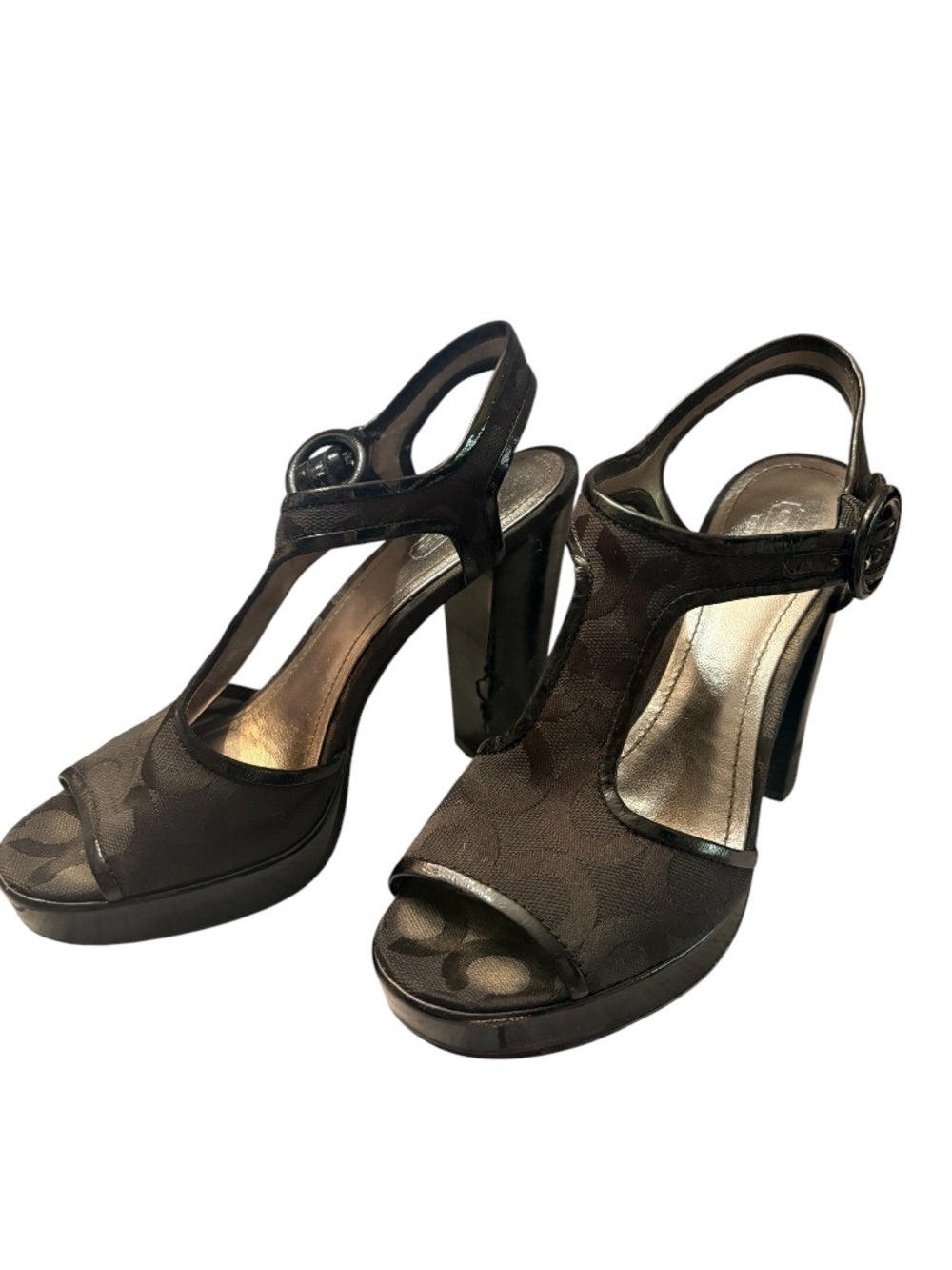 Coach Lydia Heels Black - 6.5 🌟 - Image 3