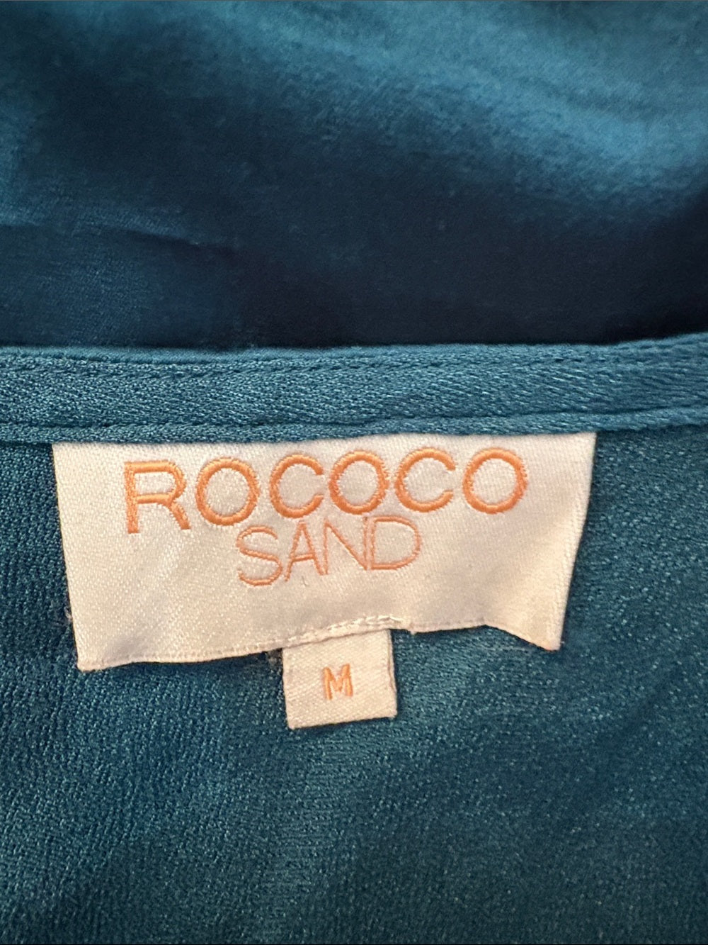 Rococo Sand sequin stars silk blouse - size M - Image 2