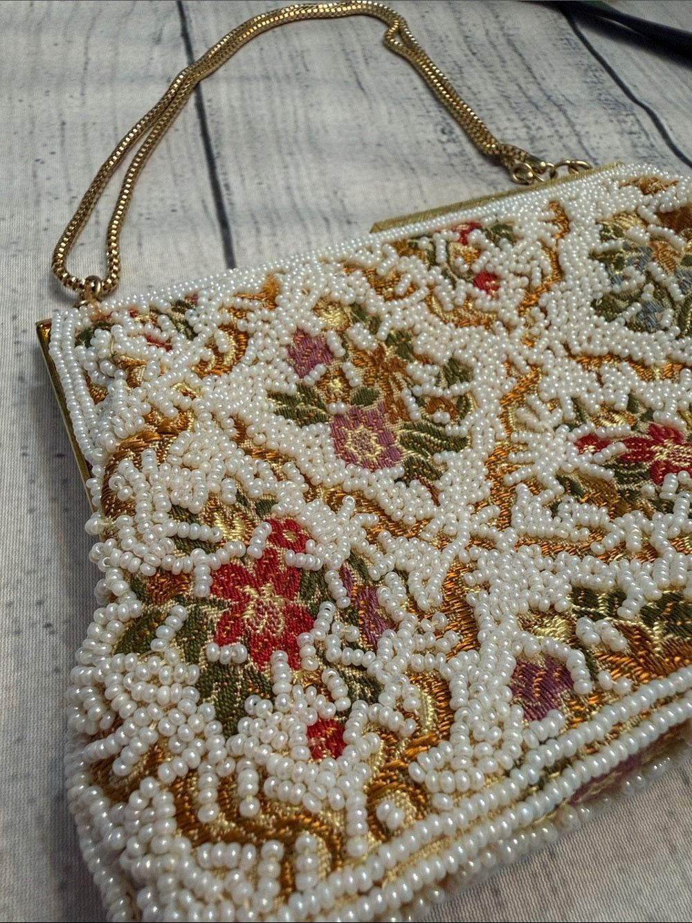 Vintage Glass Beaded Purse - Image 2