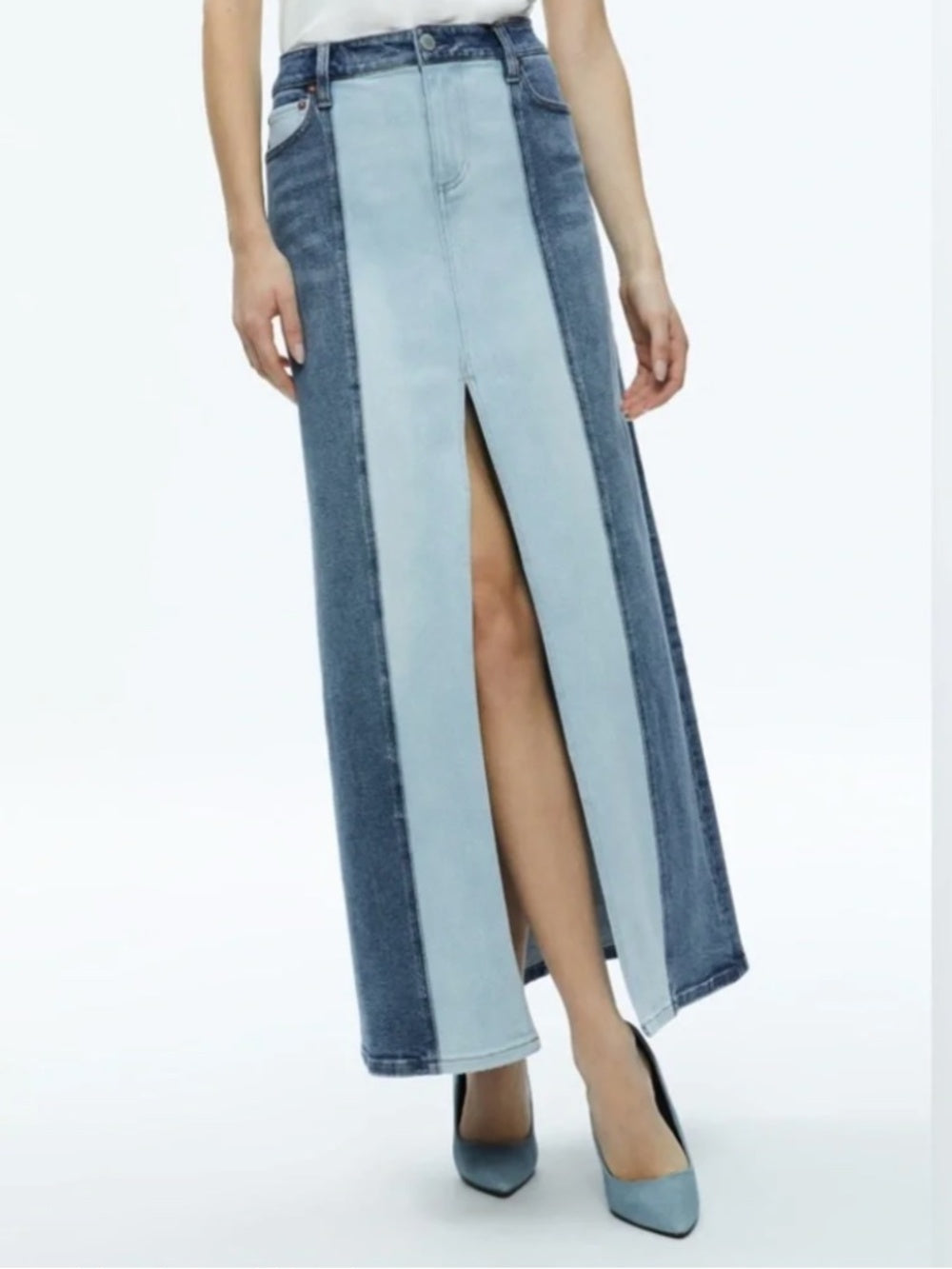Alice + Olivia Rye Denim Maxi Skirt - 29 🌟 - Image 1