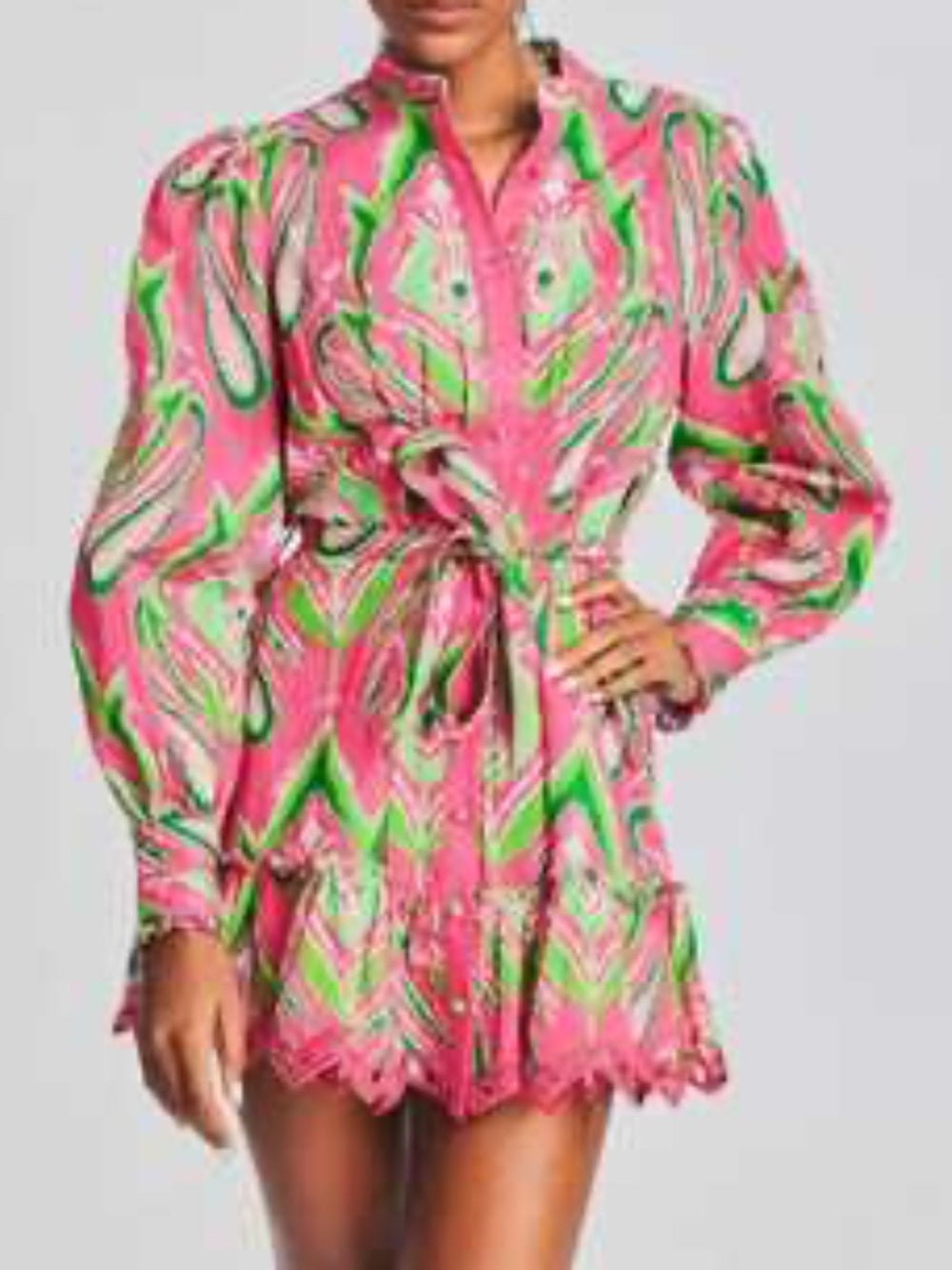 Hemant & Nandita Printed Mini Dress - size M - Image 4